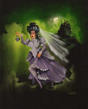 Nina West Instagram - ⭐️🪦 NEW MERCH ALERT! 🪦⭐️

Our tour begins here in this gallery where you see paintings of some of our guests as they appeared in their corruptible, mortal states. In this piece, we find Beth Knell trying to escape the clutches of this haunted mansion. Alas, we will soon find that she will join 998 other specters who call this manor home.

Speaking of home, you can bring this stretched canvas piece of art home with you! With artwork by the brilliant @haydenevansart , this new piece gives new meaning to “HAPPY HAUNTS”, celebrating Nina’s love of Disney’s Haunted Mansion on the @rupaulsdragrace main stage. 

Printed on canvas and stretched onto a wooden frame, measuring 9”x12” this is the perfect addition to any portrait gallery, seance room, or grand ballroom and for the Haunted Mansion or Drag Race lover in your life. Thank you Hayden for this amazing celebration! 🪦🗝️🩶

Limited quantities. Available now. Link in Bio!

#ninawest #rupaulsdragrace #hauntedmansion #disneyhauntedmansion #allstars9 #xatencio
