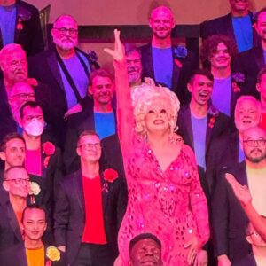 Nina West Instagram - I don’t know where to begin other than to say that I really love doing what I do. Last week I found myself in Seattle collaborating with The Seattle Men’s Chorus, and what a dream it was. Actually, this process began almost a year ago, when Artistic Director Paul Caldwell and director Rand Ringgenberg reached out to me to dream up a show together. It would be our second time working together (the first during the pandemic when the SMC presented their holiday show in a streaming version) and the show would focus on the joy and hope that drag provides to the world. The show was a hit. A bonafide hit. But aside from that, the experience was everything you could really ever hope for…

Thank you Paul, Rand, and Craig for bringing me in for this show, allowing me to share my art with you and to be so immensely impacted by the work you do. Thank you to the team of people who worked to make the magic happen and pull this show together - from Nancy, Lizzy, Kurt, Peter, Johnny, Michael, Jerbarco, Doris, Julie, Freedom, Ada,  the band, the Dream Team - Michael and Mark, and everyone behind the scenes! 

Thank you to all 200  members of this amazing arts organization for welcoming me and making me feel accepted. And thank you for making me an honorary member yesterday. I am very overwhelmed and can’t wait to work with you again. Thank you, EJ. 

Massive thanks to my friend and sister @chadmichaelsallstar for being a real one, and saying my name all those years ago to Paul and Rand and suggesting me for an opportunity like this. I won’t ever forget it. 💖

Choruses like The Seattle Men’s Chorus provide so many things to their members: Community, support, musical artistry, among many other things. I am very grateful that organizations like this one exist around the country. Please consider supporting this chorus or the amazing LGBTQIA  chorus in your city.

Thank you to everyone in Seattle for coming out and celebrating with us. I cannot wait to be back again with my friends in the @seattle.mens.chorus for another adventure and some serious community.

#seattle #seattlemenschorus #ninawest #youcantstopthedrag