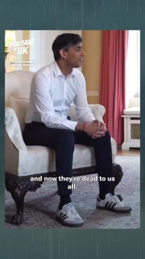Nish Kumar Instagram - Rishi Sunak Has Killed The Adidas Samba - "An Archival Pub Shoe That Works Almost Anywhere". 

From the new Pod Save the UK with @cocobyname & @MrNishKumar. Listen now, available wherever you get podcasts. 

#PodSaveTheUK #Politics #UKPolitics #News #CurrentAffairs #UK #FYP #Trending #NishKumar #Labour #Adidas #AdidasSamba