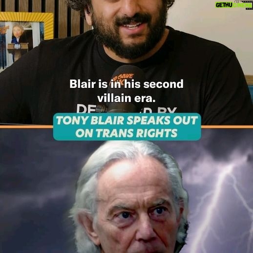 Nish Kumar - 4.7K Likes - Tony Blair wades in on trans rights. Why? We do not know.
From the new Pod Save the UK with @MrNishKumar & @cocobyname. Listen now, available wherever you get podcasts.
#PodSaveTheUK #Politics #UKPolitics #News #CurrentAffairs #UK #FYP #Trending #NishKumar #Labour