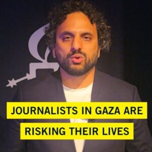 Nish Kumar Instagram - Journalists in Gaza are risking their lives to report on what is happening there. We have a responsibility to hear them and protect them.
 
#AmnestyMediaAwards #Gaza