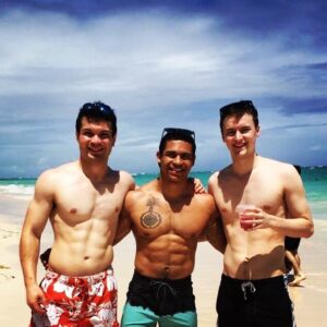 Noah Gray-Cabey Instagram - Fourth and final spring break with these fools. Been getting them into trouble since freshman year. Time flies! Also, the one on the left is single ;) #springbreak #threeamigos #toomanydrinks