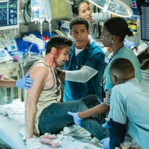 Noah Gray-Cabey Instagram - We're back!!!! Tonight is the premiere of Code Black season 3!!! Tune in to watch this very stressed doctor! #DrDixon #codeblack #sugarbear