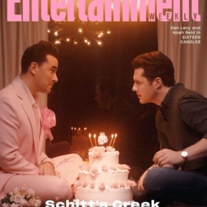 Noah Reid Instagram - This shoot was insanely fun, and an amazing homage to my favourite TV couple. Featuring @instadanjlevy as Ingrid Bergman, Molly Ringwald and Julia Roberts, and absolutely nailing it. Thanks @entertainmentweekly we needed this.
