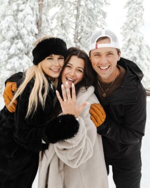 Noah Schnacky Instagram - Carol We LOVE YOU! The First one in the family to get Engaged 💍 I’ve known you since you were a little girl and you’ll always be a sister to me. Its been amazing to watch the woman of God you’ve become. Here’s to forever and I’m so excited for you guys ❤️