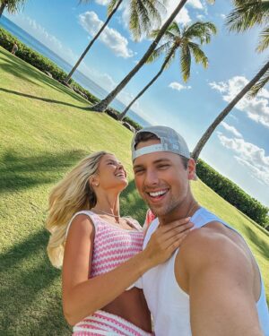 Noah Schnacky Instagram - I raise a toast, to the girl I love most ❤️ @kristinn_marino Happy Valentine’s Day
