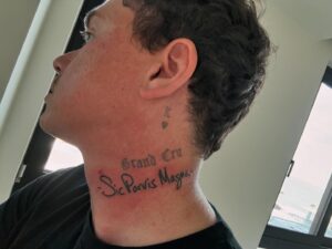 Nolan North Instagram - Love this dude! He said he was gonna do it and he is a true man of his word!! Check out the fresh ink on @logic repping Nathan Drake and Uncharted!! 
(Bet it hurt tho!)
#sicparvismagna 
#peace, love & positivity