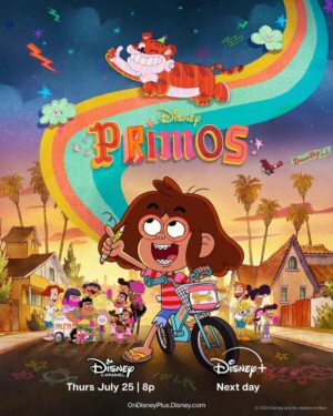 Nomi Ruiz Instagram - Primos is coming! 🌈☀️ Such a joyful experience voicing Tabi ♥️ Can't wait for you to feel the joy as well 🥰 Premieres July 25 on @disneychannel next day on @disneyplus #DisneyPrimos