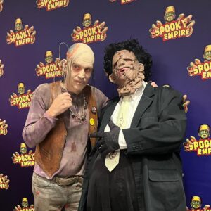 Nora Hewitt Instagram - Dog will hunt! @choptopmoseley looken mean as ever in his choptop look for @spookyempire ! Getting to work with Bill for so many years now is truly a joy. I’ve been a big fan of @choptopmoseley since I was 15 years old, sitting in my room at night watching House of 1000 Corpses over and over again…I never would have thought in my wildest dreams that I would get to work with Bill, never mind be able to call him a friend❤️ #choptop #tcm2 #fullcircle #spookyempire