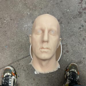 Nora Hewitt Instagram - Scroll👉🏼👉🏼👉🏼 

More bts photos of the @actordouglastait head build. My boyyyy @codyjwilkins secured me a copy of Doug’s melon, which i molded and casted up in silicone. Once I got my pull I had to sculpt in open eyes, as well as opening up the mouth, and sculpting detail to the neck wounds🤙🏼 #sfx #props #headswillroll #neverhikealone2