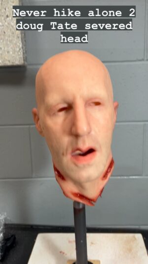 Nora Hewitt Instagram - The @actordouglastait severed head I made for Never Hike Alone 2 , this is the finished paint job before the hair work was done #prop #fakehead #moviemagic #silicone #wompstompfilms #neverhikealone2