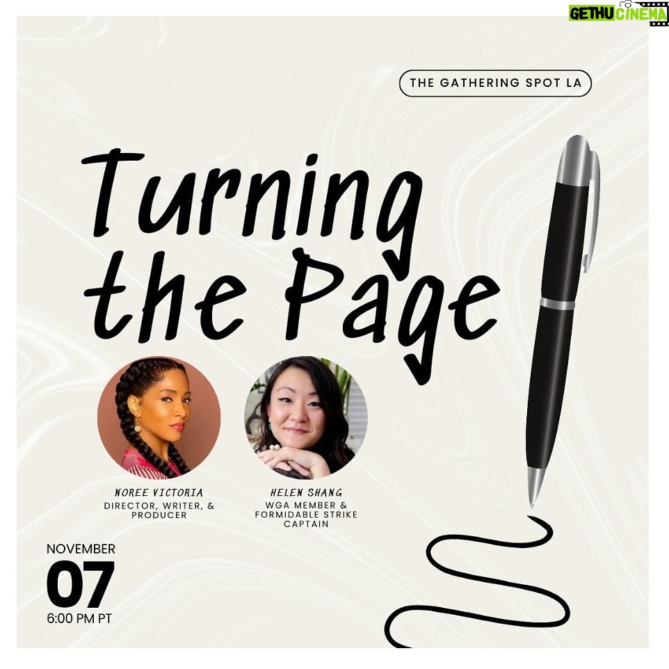 Noree Victoria - 3 Likes - āš½ RSVP for free here:
https://thegatheringspot.club/tgsevent/
turning-the-page/
______________
Join us for an engaging event as we dive into the fascinating world of screenwriting and the Writers Guild of America (WGA). The evening will kick off with a lively mixer, followed by talk-back with your host and panelists, Noree Victoria, director-writer-producer, and Helen Shang, an active WGA member and a formidable strike captain.
Helen is an accomplished screenwriter, inspired by the dark and macabre, finding creativity in haunted antiques and the beauty of nature. She is known for her work on shows like Hannibal and 13 Reasons Why. Sheās also a co-writer of the upcoming thriller āAn Arrangementā, directed by Noree Victoria.
Noree Victoria is a Baltimore native, inspired by reckoning stories and tales at the intersections of street and academia. She is a writer, director, actor, voiceover artist and filmmaker. Her achievements include on and off camera projects, with the film āAn Arrangementā in post-production. Her recent accomplishments include earning a Master Certificate in screenwriting and the optioning of her television series, āNeighborhood H.ā Offscreen, sheās devoted to friends, family, fitness, and social advocacy.
Together, they will delve into their inspiring journeys, the strategic elements that led to the WGA dealās triumph, and their pedagogies around the world of written story. Additionally, theyāll share their unique experiences collaborating on their upcoming film. To add an exciting twist, the night will round off with a fast-paced and fun āI Have a Pitch!ā mock TV writerās room exercise, a concept inspired by a memorable Zoom call during the pre-production phase of Helenās screenplay. Donāt miss this opportunity to gain insight, be inspired, and join in the creative excitement!
(Laptops or journals encouraged)