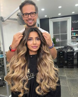 Nosheen Phoenix Instagram - You guys wanted the ‘after’ and here it is! @barryshairlondon thank you for my make over! I’ll happily model for you forever! 
💗 #balayage #ombre #olaplex #hair #magic