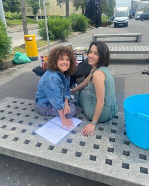Nuria Herrero Instagram - Hace un año grabábamos en Bilbao “Desde el mañana”. 
A partir del 12 de junio disponible en Disney  . 🎆

@thegoodmoodproductions
@disneypluses 
@aleteia_actores 
@arantzavelezcasting 
@diegogitecasting