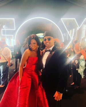 Nzingha Stewart Instagram - We had so much fun we forgot to take pictures. The Emmy’s were a stone cold gas. Congratulations to all the winners and nominees 🎥🎬📺🎉🍾 #DaisyJonesAndTheSix forever ❤️