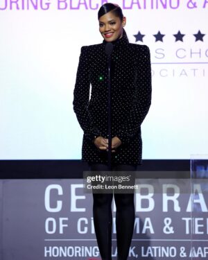 Nzingha Stewart Instagram - I haven’t posted anything in a while. With all that’s been going on the world, it’s been like who cares… but last night I got to present an award to @camilamorrone who is a wonderful actor who worked her ass off and so deserved this. We did a thing and it was a night. #celebrationofcinemaandtelevision #criticschoiceawards #daisyjonesandthesix