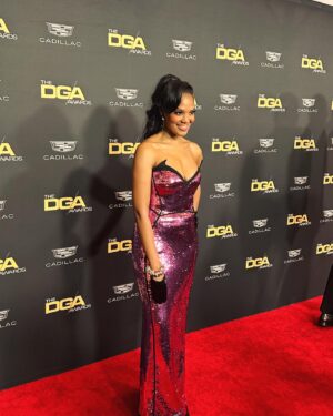Nzingha Stewart Instagram - Well I didn’t win…  but I kind of felt like I did. 

It was so wonderful to be in a room full of my peers, inspiring to hear and feel their deep love of cinema, and it TRULY was an honor to be nominated for a show that I loved so deeply. Thank you DGA for a stone cold gas.
Thank you EVERYONE on #TeamDaisy for making it possible for me to be in the room where it happens ❤️
#dgaawards #directorsguildofamerica

💄 @mylahmorales 
💇🏽‍♀️ @colormenatosha