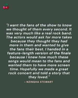 Nzingha Stewart Instagram - Daisy 🎸🎬
Interview @thecherrypicks 
Lots about how we made the second half of this beautiful show.
#daisyjonesandthesix