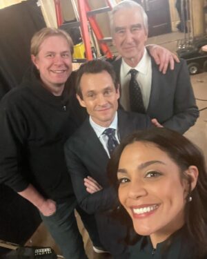 Odelya Halevi Instagram - Making these memories last forever. ❤️ 📸 Don’t miss Sam Waterston’s #LawAndOrder farewell TONIGHT 8/7c on @nbc and streaming on @peacock.