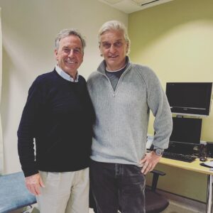Oleg Tinkov Instagram - Here is my other life saver, Professor John Gribben! What a human❤️. John isn’t only one of the World’s best hematologists but also a great person! During my 4 years of illness, he was always available and helpful and i heard the same from all his other patients🙏. Today, at my regular check up, he re-confirmed that i am in remission. Thank you John and #LondonClinic❤️. I am sure you guys will never need this, but in case of any blood issues with you or your F&F - please keep him in mind! I wish you the best heath, God have Mercy🙏
Это Профессор Грибен, он был ключевым фактором моей жизни последние 4года, он лучший гематолог, с огромным сердцем❤️. Сегодня он подтвердил, что я ОК, и все хорошо. Поживём еще🙏🙏🙏 Не Дай Бог, у вас или родственников возникнут проблемы с кровью-  это лучший доктор. Находится он в Лондон Клиник .Его контакты также есть в @tinkovfund и @leikozunet я пониманию сейчас это дорого и практически не выехать из страны, но все-же.Здоровья всем, Господи Помилуй🙏🙏🙏
#лекемия #leukemia #aml #омл