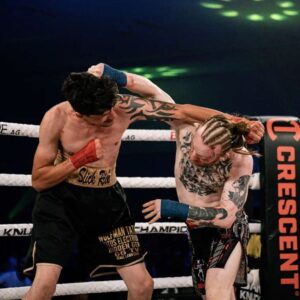Oliver Claffey Instagram - Overhand, uppercuts, and a special guest appearance from @danmiragliotta.

🏴‍☠️

📸 @nickvespe 
👊 @bareknucklefc

#CaptainJack #BKFC #ToeTheLine