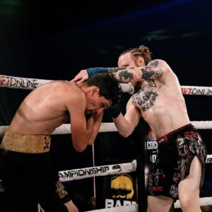 Oliver Claffey Instagram - Overhand, uppercuts, and a special guest appearance from @danmiragliotta.

🏴‍☠️

📸 @nickvespe 
👊 @bareknucklefc

#CaptainJack #BKFC #ToeTheLine