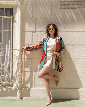 Olivia Grace Applegate Instagram - Little taste of @regardmag June spread! Link in bio 🩵
It was a true pleasure collaborating with these gems:
📸 @dimitryl 
👗 @tiffanystylecurator 
💄 @missvalnoble 
@wallmanpr