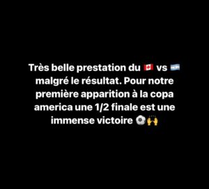 Olivier Primeau Instagram - Nous somme maintenant une puissance mondiale du ⚽️ #copaamerica #canada