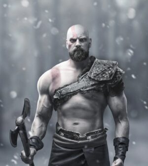 Olivier Richters Instagram - I read that God of War series is in development, isn't that awesome 😁. Which reminded me of my photoshoot with @adrian_sommeling that I never posted. Makeup done by @carlydilys .

Powered by:
@musclemeatnl
@thedutchgiant
@tall.origin

#thedutchgiant #godofwar #olivierrichters #sony #playstation #sonystudios #sonypictures #amazonstudios #amazonstudio @sonypictures @sony @sony.nederland @sonypicturesnl  @amazonstudios @amazon.nl @amazon @amazonprime @playstation @playstation_nl @plays