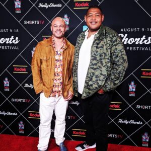 Omar Benson Miller Instagram - Great time running into the homey, the talented & ebullient @shinybootz for the #hsff18 Congrats on the award.