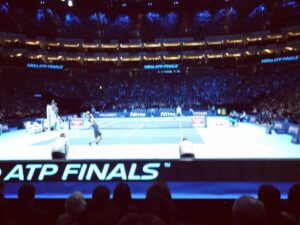 Omar Benson Miller Instagram - Always a good time @atpworldtour finals with @TennisChannel fam! Next time @djokernole gives me instruction it'll be on my serve #h4v #redhydrogen @red.hydrogen Great tournament
