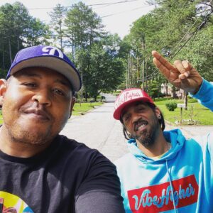 Omar Benson Miller Instagram - Always a solid session of fellowship with this artistic Brotha. @artistkeenanchapman LA in Atl trying to figure it all out since 06 & he’s still one of the most creative Kats I know #VibeHigher