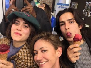 Orla Brady Instagram - @allytheninja & @AK were kids when we started 4 years ago and now...grown up, earning, voting adults. They still eat ice cream though. @intothebadlandsamc #intothebadlands