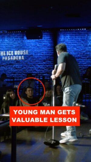 Orny Adams Instagram - Young man gets some valuable lessons last night at my show. Lesson #2 coming soon. #comedy #standup #standupcomedy #funny #crowdwork #lessons #lesson #advice