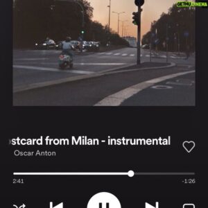 Oscar Anton Instagram - if I had to keep two things from Milan : 1. my love for spritz 2. this little piano piece I wrote when I came back. it’s out now everywhere ♡ 
hope you’ll love it as much as I do xx