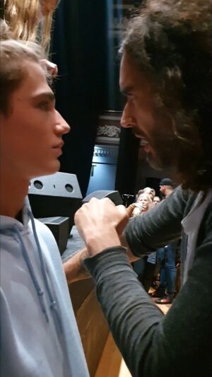 Oscar Curtis Instagram - Do U believe in fate? Remembering almost one year ago this encounter with @russellbrand ...I was feeling a bit lost after modelling for 5 years, there was an option for football in America, OR I had to throw everything at acting and risk failing.
 
Life can be so random, but this encounter acted as a trigger that started the wheels properly in motion for acting and me going and getting myself a great acting agent. 
11 months later and I'm truly blessed to be able to announce (on Tuesday!!) a massive acting role, that I am so so lucky to have landed. Life is Crazy, but I'm loving it 🙏 💛 follow your instincts 💯
.
.
#randomactsofkindness #butterflyeffect #thankyou #inspo #actor #actorslife #younghollywood #kindness #fate #russellbrand #alwaysgrateful