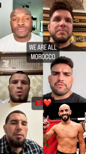 Ottman Azaitar Instagram - The World Unites For Morocco ❤️ 🇲🇦 #morocco #ufc #mma