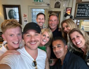 Owain Wyn Evans Instagram - Gorgeous night. Gorgeous bunch. Gays and girls (and @adilray and @whiteydrums, absent from the photo as he was downstairs meeting his adoring fans as the best drummer in the world 😂!) Happy Saturday dahlings! Xx