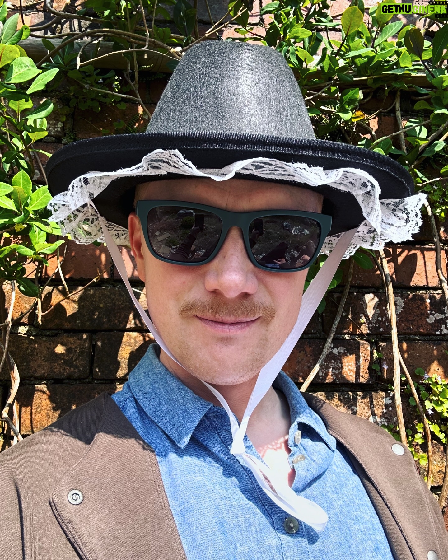 Owain Wyn Evans - 2K Likes - When you want to enjoy the sunshine but the only sun protection you can find is a traditional Welsh lady hat. Happy Bank Holiday Monday dahlings xxx