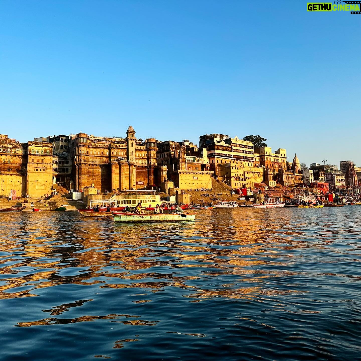 Owain Wyn Evans - 7.7K Likes - Feeling great and also grateful as I enter my 40s ❤️ Floated down the ganges this morning! I absolutely love India, spending a bit of time here to celebrate! It’s also the 7 year anniversary of myself and the Dr in a few days (I am very lucky, he is very patient 😂 ) and lovely auntie Tracey’s 60th. Plenty to raise a glass to dahlings. Lots of love xxx