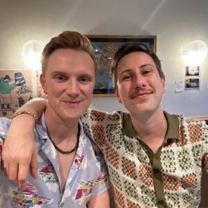 Owain Wyn Evans Instagram - A carousel of recent goings on through the selfie lens. 
1 Girls Aloud prinks 
2 Dr Date Night
3 Care Bear
4 Broadcasting Boudoir babes
5 DIY 
6 Great angle for her, not for me!
🥰🥰