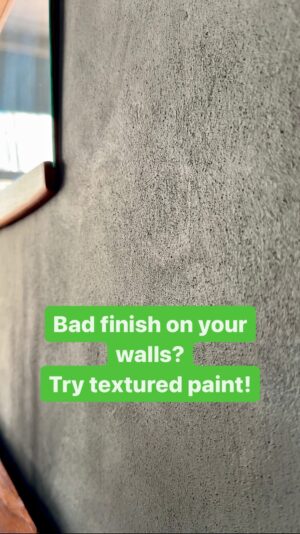 Owain Wyn Evans Instagram - Textured paint transformed this room! ✨ 

You never know what hides behind wallpaper, more often than not it’s a horrible finish that’s not suitable for repainting! But instead of re plastering, we found textured paint gave us the finish we were after in the dining room. 

Reasons to love it:

- The textured finish is created using ground olive stones 🫒 
- You just slop it on 
- It covers a multitude of sins 
- The finish is fabulous 

Obviously some walls will always need to be re plastered, but this worked perfectly for us! 

#diy #homerenovation #homereno #diydecor #homeinspo #doityourself #diyhomedecor #interiordesign #interiordesignideas #renovationproject #homedecoration #paintwork #painting #paintdiy