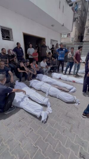 Owen Jones Instagram - وداع صعب بعد ارتكاب جيش الاحتلال مجازر في شمال غزة Israeli occupation forces committed a new massacre today in Jabaila refugee camp killing more than 50 civilians