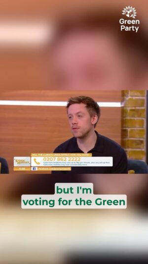 Owen Jones Instagram - “I’m a life long Labour voter but this General Election I’m voting Green. If you vote Green you send a message to Labour...”

“Taxing the rich, public ownership, workers’ rights & the climate crisis.”

@owenjones84 explains how caring for the climate is good for the economy.