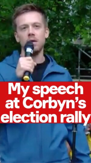Owen Jones Instagram - It was an honour to speak at Jeremy Corbyn’s final rally before election day.

The Labour machine threw everything they had at him. Imagine being the sort of Labour activist who decided to prioritise campaigning to get rid of Corbyn rather than, say, campaigning against Farage or the Tories!

As I say here, the fight for a new society goes on 🙏
