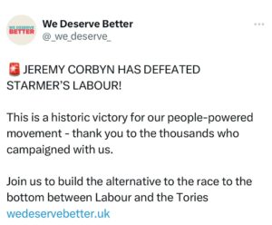 Owen Jones Instagram - WE FUCKING DID IT! Join the movement https://wedeservebetter.uk