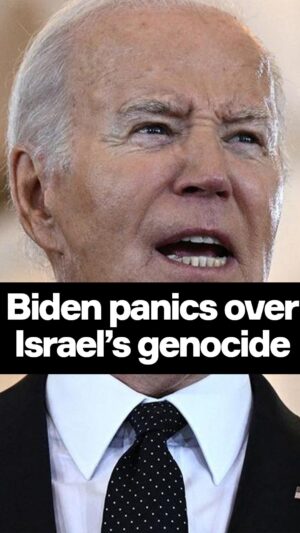 Owen Jones Instagram - Joe Biden is panicking over Israel’s genocide.

Not because he cares about the mass slaughter of Palestinians - but because he’s scared about his re elections, and the consequences for US power.