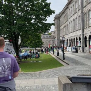 Owen Jones Instagram - Protest works.

Trinity College Dublin students set up an encampment demanding their university divest from Israeli companies. 

Yesterday, the authorities accepted their demands. 

A good day to be in Dublin! 🇮🇪🇵🇸

@tcd_bds