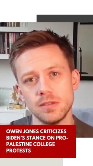 Owen Jones Instagram - “I suppose what we’re seeing here is this attempt to deflect from one of the great crimes of our age.” Mehdi and Zeteo contributor Owen Jones call out Biden for reacting like the ‘white moderate’ that MLK warned about in his famous ‘Letter From Birmingham Jail,’ following the president’s denunciation of pro-Palestine protests on college campuses. Watch Zeteo’s video podcast ‘Two Outspoken’ on zeteo.com or listen on Spotify and Apple.
