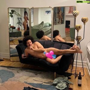 Owen Thiele Instagram - happy belated from emrata and eric andre 💘🍷👻